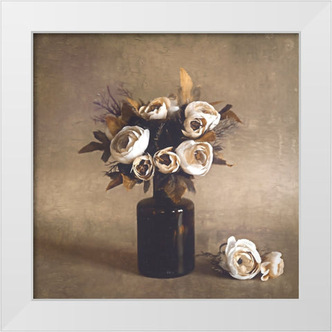 Days Pass White Modern Wood Framed Art Print by Kiral, Cicek