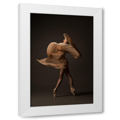 Stranger White Modern Wood Framed Art Print by Sleta, Natalya