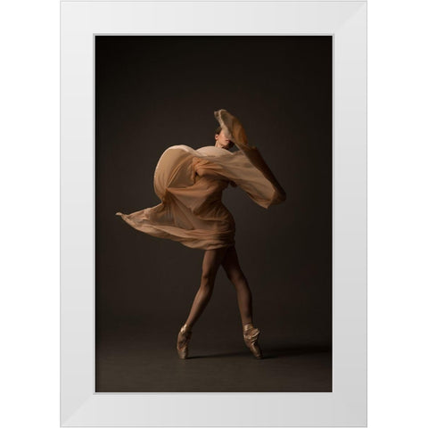 Stranger White Modern Wood Framed Art Print by Sleta, Natalya