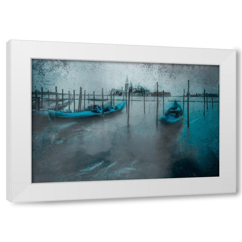 Venice White Modern Wood Framed Art Print by Chiriaco, Carmine