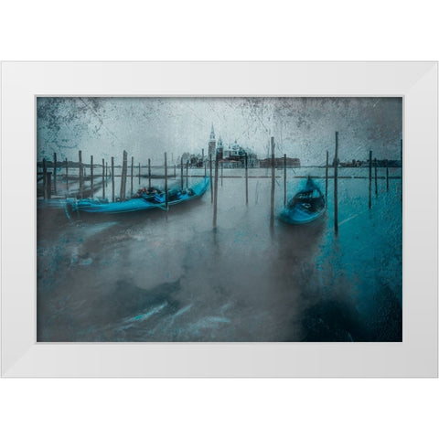 Venice White Modern Wood Framed Art Print by Chiriaco, Carmine