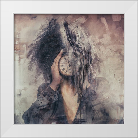 Portrait#54 White Modern Wood Framed Art Print by Gregorio, Tommaseo