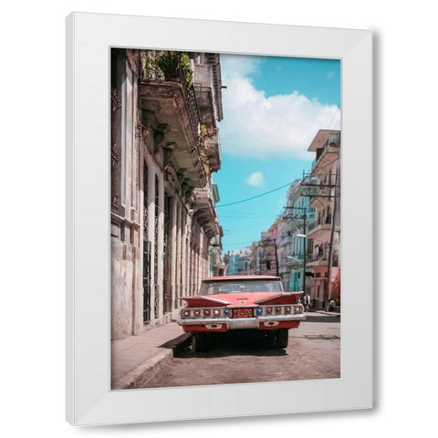 Old Havana 3 White Modern Wood Framed Art Print by Yakovlev, Alexander