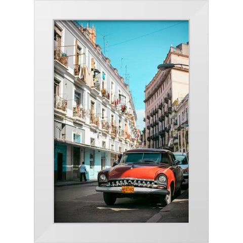 Old Havana 7 White Modern Wood Framed Art Print by Yakovlev, Alexander