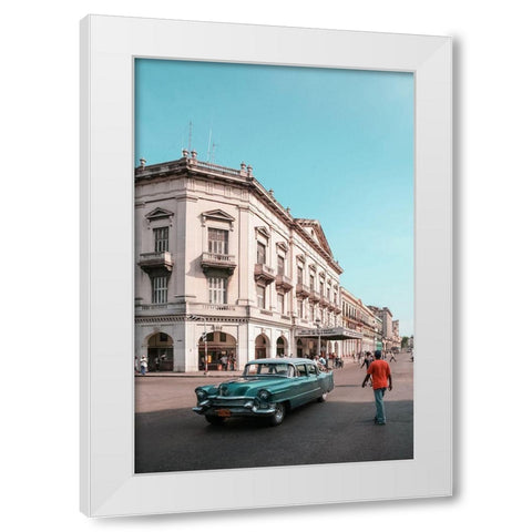 Cuban Car 8 White Modern Wood Framed Art Print by Yakovlev, Alexander