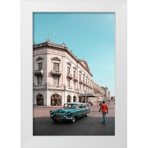 Cuban Car 8 White Modern Wood Framed Art Print by Yakovlev, Alexander