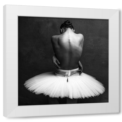 Ballerinas Back 2 White Modern Wood Framed Art Print by Yakovlev, Alexander