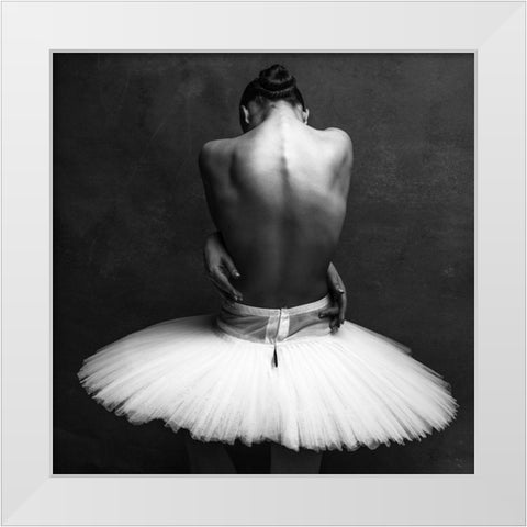 Ballerinas Back 2 White Modern Wood Framed Art Print by Yakovlev, Alexander