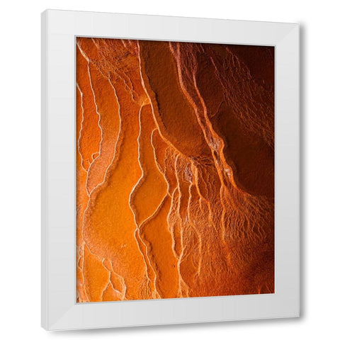 Badab-E Surt In Winter II White Modern Wood Framed Art Print by Behzad, Majid