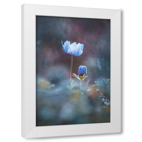 Growing Up White Modern Wood Framed Art Print by BRAVIN, Fabien