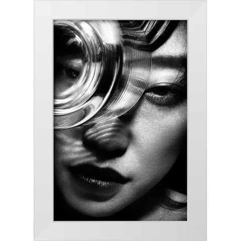 Portrait White Modern Wood Framed Art Print by Suzuki, Tatsuo