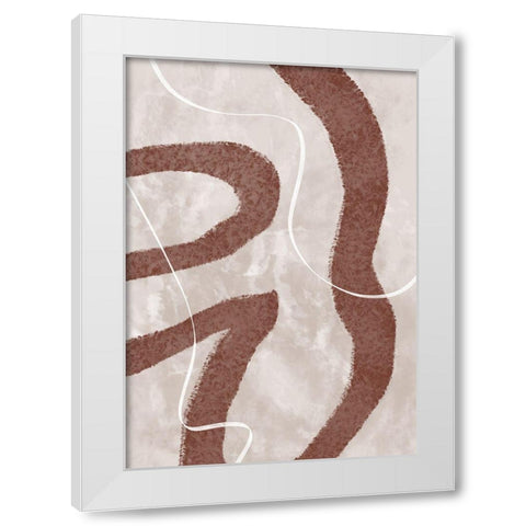 Abstract Fuzz White Modern Wood Framed Art Print by 1x Studio II