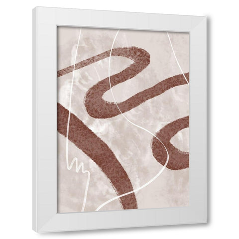 Abstract Fuzz 02 White Modern Wood Framed Art Print by 1x Studio II