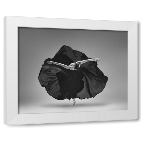 Untitled White Modern Wood Framed Art Print by Li, Rob