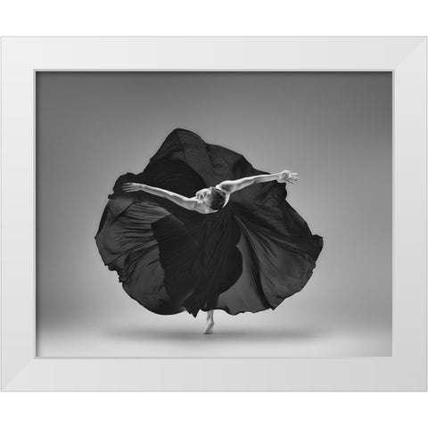 Untitled White Modern Wood Framed Art Print by Li, Rob
