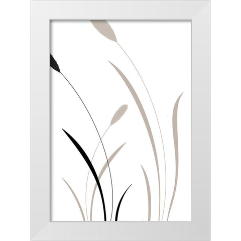 Bunny Grass 02 White Modern Wood Framed Art Print by 1x Studio II