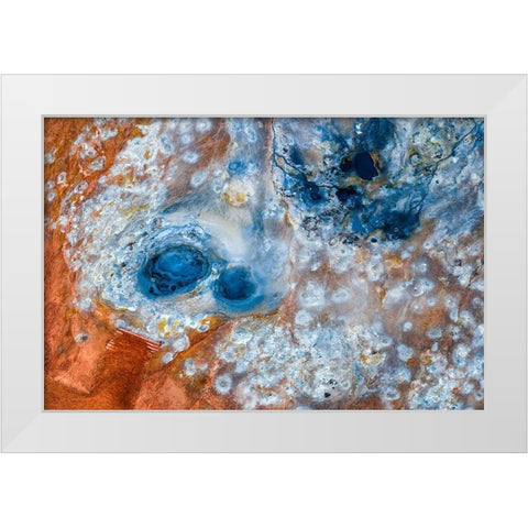 Effervescence White Modern Wood Framed Art Print by Roxo, Alvaro