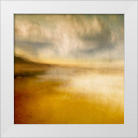 By The Sea White Modern Wood Framed Art Print by Van Bijnen, Jacqueline
