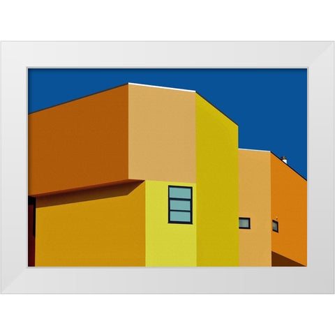 Urban Texture - Venice-Los Angeles-California White Modern Wood Framed Art Print by Orbach, Arnon