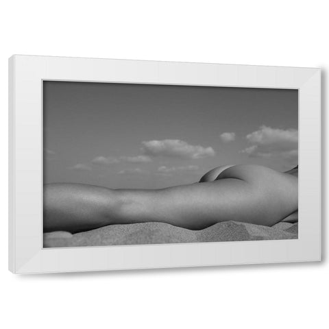 Fragments Of The Landscape 8 White Modern Wood Framed Art Print by Faletkin, Mikhail