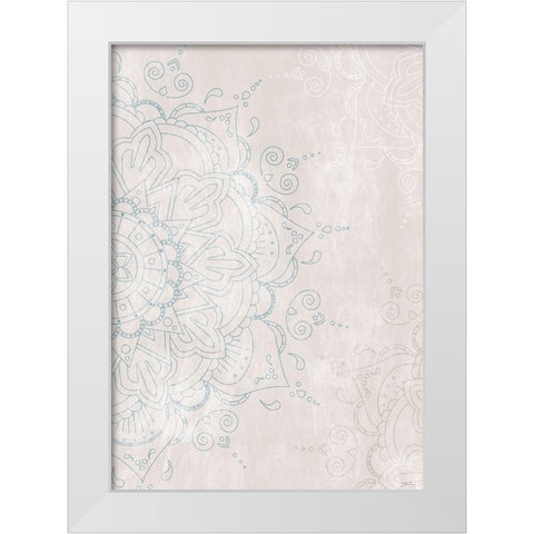 Mandala Close White Modern Wood Framed Art Print by 1x Studio II