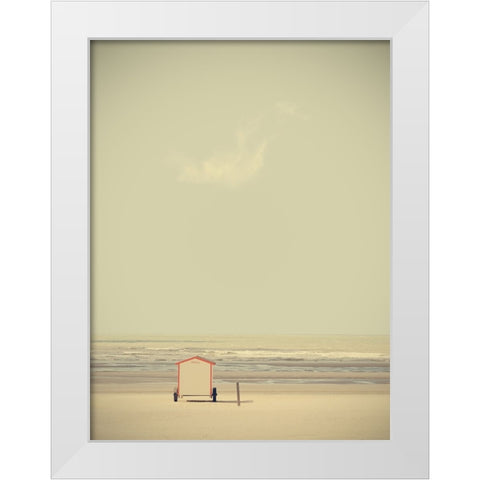 La Cabina White Modern Wood Framed Art Print by Della Latta, Massimo