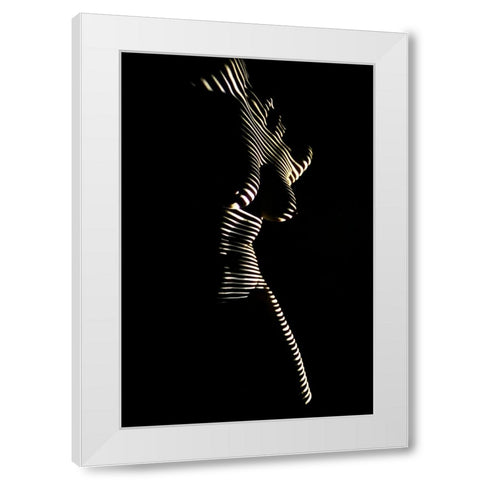 Untitled White Modern Wood Framed Art Print by Dzyubin, Dmitry