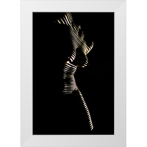 Untitled White Modern Wood Framed Art Print by Dzyubin, Dmitry