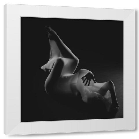 The Net White Modern Wood Framed Art Print by Yang, James