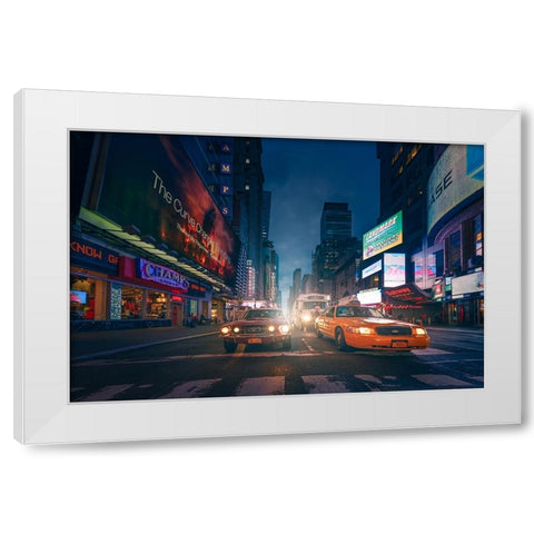 Untitled White Modern Wood Framed Art Print by Martin Castan, David