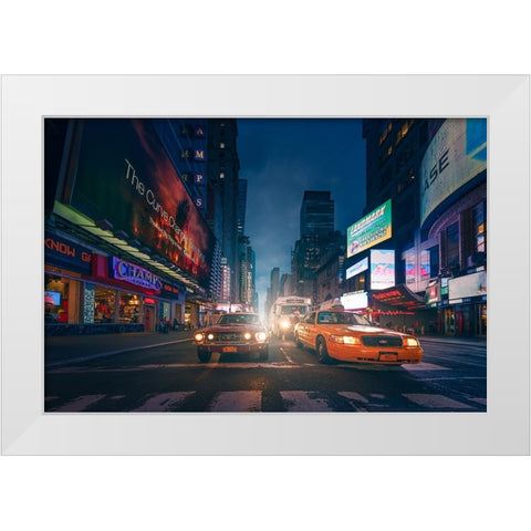 Untitled White Modern Wood Framed Art Print by Martin Castan, David