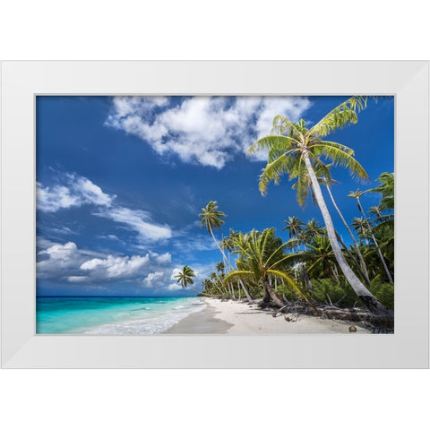 Desert Island White Modern Wood Framed Art Print by Wrobel, Karsten