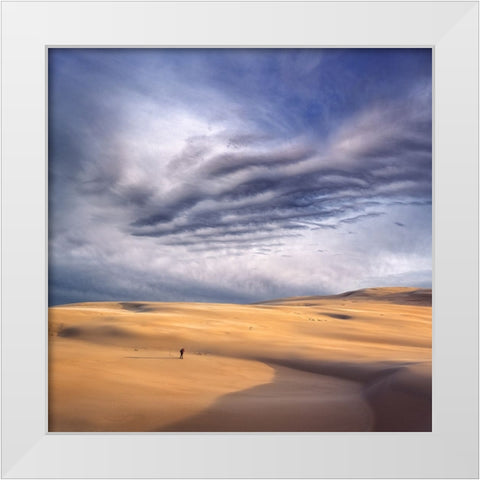 The Last Frame White Modern Wood Framed Art Print by Lewandowski, Grzegorz