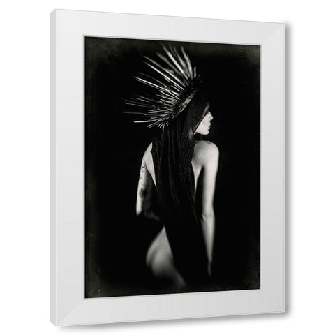 Agora - Homage To Hypatia White Modern Wood Framed Art Print by Bousca, Bogdan