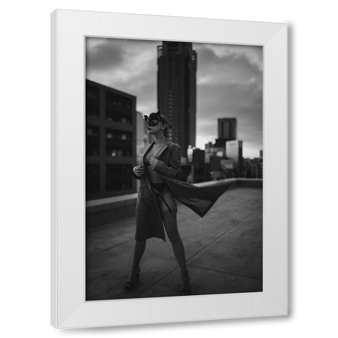 Gotham White Modern Wood Framed Art Print by Ishibashi, Jun