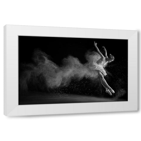The White Swan White Modern Wood Framed Art Print by Kisworo, Sebastian