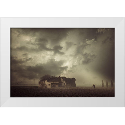 Remember White Modern Wood Framed Art Print by Fraccaroli, Andrea