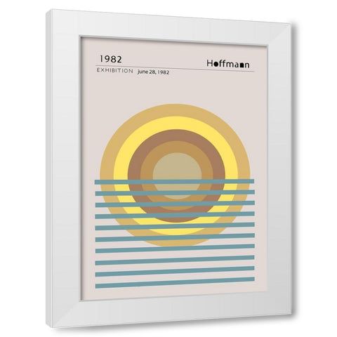 1982 Hoffman White Modern Wood Framed Art Print by 1x Studio II