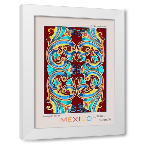 Mexico City Art Basel White Modern Wood Framed Art Print by 1x Studio II