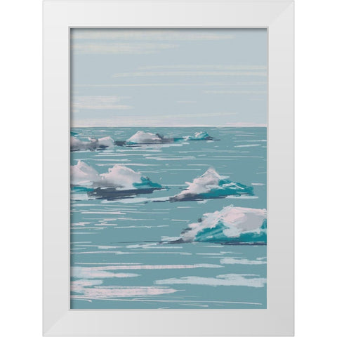 Seascape White Modern Wood Framed Art Print by 1x Studio II