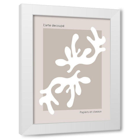 Summer Marron White Modern Wood Framed Art Print by 1x Studio II