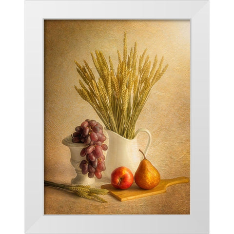 Little Light Symphony White Modern Wood Framed Art Print by Giani, Cristiano