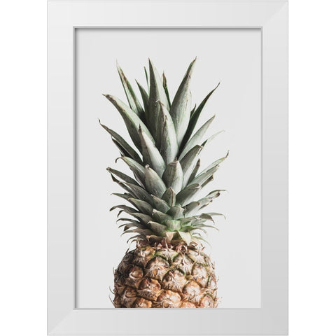 Pineapple Natural White Modern Wood Framed Art Print by 1x Studio III