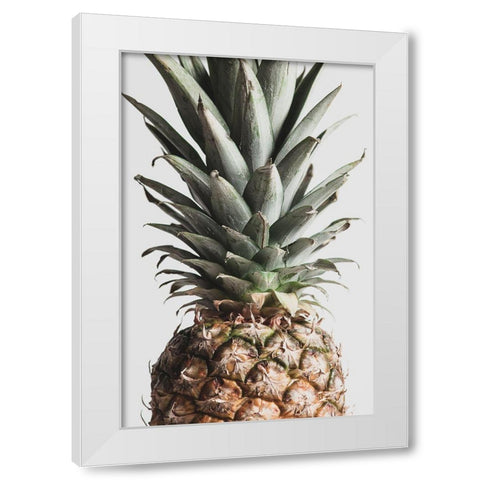 Pineapple Natural 03 White Modern Wood Framed Art Print by 1x Studio III
