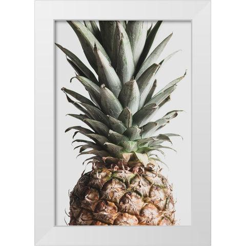 Pineapple Natural 03 White Modern Wood Framed Art Print by 1x Studio III
