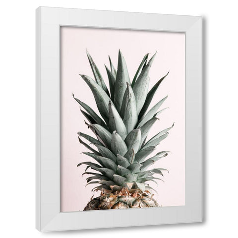 Pineapple Natural Tint White Modern Wood Framed Art Print by 1x Studio III