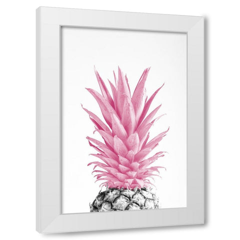 Pinapple Pink 03 White Modern Wood Framed Art Print by 1x Studio III