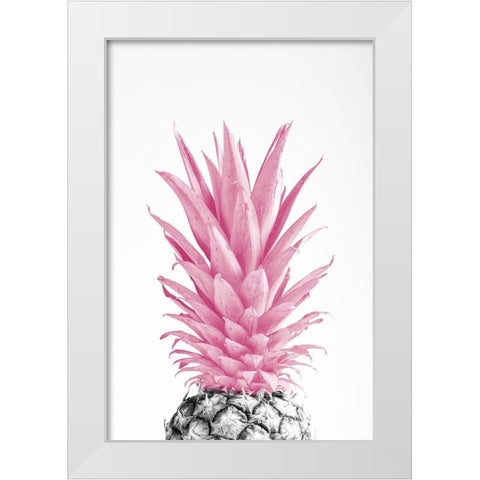 Pinapple Pink 03 White Modern Wood Framed Art Print by 1x Studio III