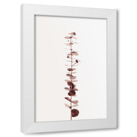Eucalyptus Copper No 01 White Modern Wood Framed Art Print by 1x Studio III