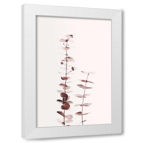 Eucalyptus Copper No 02 White Modern Wood Framed Art Print by 1x Studio III